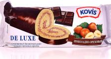 Kovis Рулет бисквитный De Luxe Шоколадно-ореховый 200г (упаковка 6 шт.) – фото 1