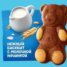 Торт/пирожное/выпечка Медвежонок Барни Бисквитное пирожное МЕДВЕЖОНОК, Молоко, Шоубокс, 24шт.*30гр