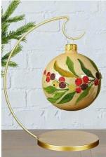 Товар для праздника Edelman Подставка для ёлочных игрушек и сувениров лекро, металл, золотая, 27 см, 1149116