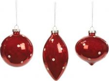 Товар для праздника GoodWill Игрушка елочная красная в ассортименте 8 см