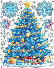 Товар для праздника Magic Time Наклейка новогодняя на окна 38x30 см (94290)