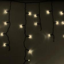 Товар для праздника Neon-Night Гирлянда Айсикл светодиодный, 4,8 х 0,6 м, черный провод, 230 В, диоды ТЕПЛЫЙ БЕЛЫЙ, 176 LED, цена за 1 шт