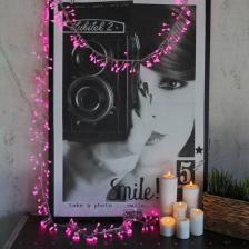 Товар для праздника Neon-Night Гирлянда Мишура LED 3 м прозрачный ПВХ, 288 диодов, цвет розовый, цена за 1 шт
