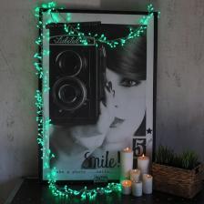 Товар для праздника Neon-Night Гирлянда Мишура LED 3 м прозрачный ПВХ, 288 диодов, цвет зеленый, цена за 1 шт