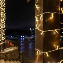 Товар для праздника Neon-Night Гирлянда Нить 10м, с эффектом мерцания, прозрачный ПВХ, 230 В, цвет белый, цена за 1 шт