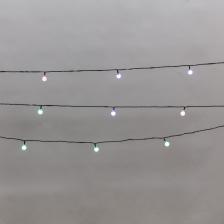 Товар для праздника Neon-Night Гирлянда светодиодная Шарики 5м, 20LED, IP20, зеленый провод, свечение мульти, мигание, 230В, цена за 1 шт