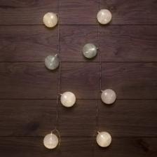 Товар для праздника Neon-Night Тайские фонарики Вельвет 3,5м, 20 LED, прозрачный ПВХ, теплый белый, питание USB, цена за 1 шт