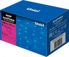 Товар для праздника Uniel Бахрома светодиодная ULD-B3010-200/DTA WHITE IP20 с контроллером, 200 светодиодов, 3 м, белый, IP20, провод прозрачный, цена за 1 шт