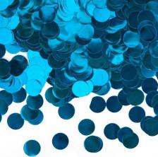 Товар для праздника Волна веселья Конфетти фольга Круг, Голубой, Металлик, 1 см, 50 г. 6015217
