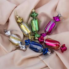 Товар для праздника Зимнее волшебство УКРАШЕНИЕ НОВОГОДНЕЕ "КОНФЕТЫ" (НАБОР 6 ШТ.) 3*10,5 СМ 3562572