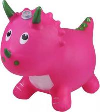 Товар для спорт.досуга Moby Kids Животное-прыгун Динозаврик розовый, 1 400 г, насос в комплекте
