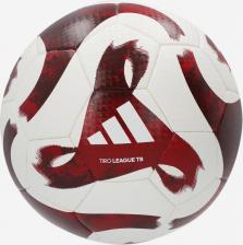 Товар для спорт.игр Adidas Мяч футбольный Tiro League TB HZ1294, размер 5, FIFA Basic, 32 панели, ПУ, термосшивка, бело-бордовый