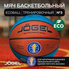Товар для спорт.игр Jogel Мяч баскетбольный ECOBALL 2.0 Autograph №3