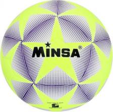 Товар для спорт.игр Minsa Футбольный мяч 1684539 №5 white/blue/yellow