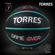 Товар для спорт.игр Torres Мяч баскетбольный Game Over B023117, размер 7