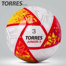 Товар для спорт.игр Torres Мяч футбольный Junior-3 NEW, размер 3 поставляется накаченным