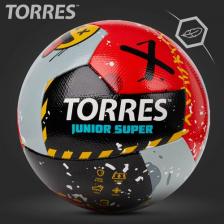 Товар для спорт.игр Torres Мяч футбольный Junior-3 Super NEW гибридный, размер 3 поставляется накаченным