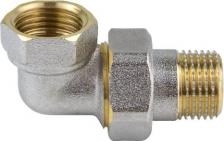 Товар для уборки Aquasfera Угловой соединитель латунь никелированная, американка Ду25 ВР/НР 9015-03 027-8926