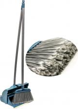 Совок Bath Plus Комплект для уборки складной щётка 90 см+совок с закрывающимся контейнером для мусора