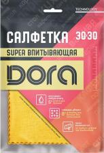 Салфетка Dora Салфетка Super впитывающая микрофибра 30 х 30 см в ассортименте