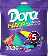 Салфетка Dora Салфетка / универсальная 30х30см 5шт