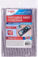 Насадка для швабры Лайма Насадка МОП плоская для швабры/держателя 42см, карманы, плотная микрофибра, Home, 606797, OF HY0128