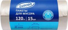 Мешки для мусора Luscan Мешки для мусора на 120 л прозрачные