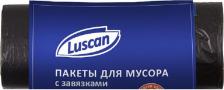 Мешки для мусора Luscan Мешки для мусора на 35 л с завязками черные
