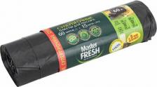 Мешки для мусора Master Fresh Мешки для мусора суперпрочные, усиленное дно, 25 мкм, 60 л, 15 шт, черные