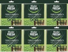 Салфетка Master Fresh Салфетки для стекол и зеркал из микрофибры, 1 шт