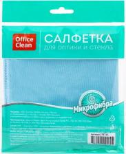 Салфетка OfficeClean Салфетка для оптики, стекла плотная микрофибра, 30 х 30 см, синяя