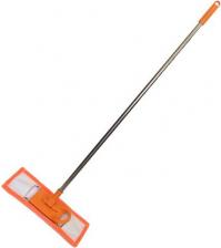 Швабра Умничка Швабра плоская, микрофибра, 110 см, Полоска, KF-P013