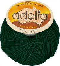 Товары для творчества, хобби Adelia Пряжа KATTY 100 % шерсть 10 шт. х 50 г 150 м ± 10 м №14 т.зеленый