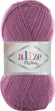 Товары для творчества, хобби Alize Пряжа MY BABY, сухая роза - 28, 100% акрил, 5 мотков, 50 г, 150 м