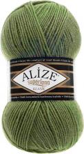 Товары для творчества, хобби Alize Пряжа Superlana Maxi, 25 % шерсть, 75 % акрил, 100 г, 100 м, 1 шт., 620 оливковый 100 м