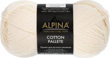 Товары для творчества, хобби Alpina Пряжа COTTON PALLETE 50% хлопок, 50% акрил 10 шт. х 50 г 205 м +- 5 м N05 молочный