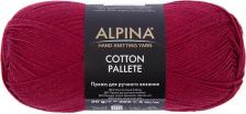 Товары для творчества, хобби Alpina Пряжа COTTON PALLETE 50% хлопок, 50% акрил 10 шт. х 50 г 205 м +- 5 м N10 вишневый