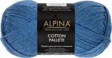 Товары для творчества, хобби Alpina Пряжа COTTON PALLETE 50% хлопок, 50% акрил 10 шт. х 50 г 205 м +- 5 м N19 джинсовый