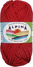Товары для творчества, хобби Alpina Пряжа Garry №07 рубин