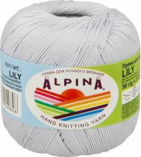 Товары для творчества, хобби Alpina Пряжа Lily №747 светло-голубой