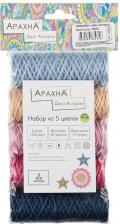 Товары для творчества, хобби Arachna Пряжа "Jute" Ассорти 100% джут 5 шт х 30 г 27 м ± 1 м № 02