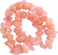 Товары для творчества, хобби Astra&Craft 60213 Бусины на нитке розовый агат 17,5см, 40 (+-5) шт/упак