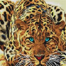 Товары для творчества, хобби Белоснежка Мозаики Леопард алмазная на раме 30x30 см 088-ST-S