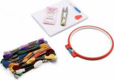 Товары для творчества, хобби Bestex Набор для вышивания Школьный, мулине 20 цветов