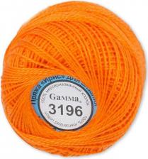 Товары для творчества, хобби Gamma Пряжа ирис 3196 оранжевый, 10 г