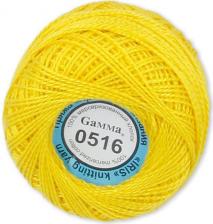 Товары для творчества, хобби Gamma Пряжа классическая Ирис № 0516 желтый