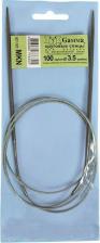 Товары для творчества, хобби Gamma Спицы круговые MKN, диаметр 3.5 мм, длина 100 см, серебристый2 шт