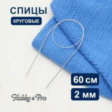 Товары для творчества, хобби Hobby&Pro Спицы круговые, 943320, металл, 60 см, 2 мм