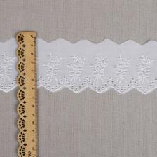 Товары для творчества, хобби Kruzhevo Кружево шитье, арт.ТСВ-20S10, 5,5см, цвет 001 белый, хлопок, уп.13,71м