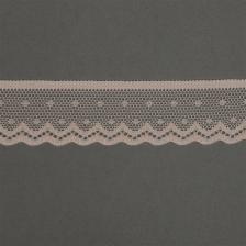 Товары для творчества, хобби Kruzhevo Кружево-стрейч, арт.TBY.8028, 25мм, цвет L168 серебристый пион, уп.50м